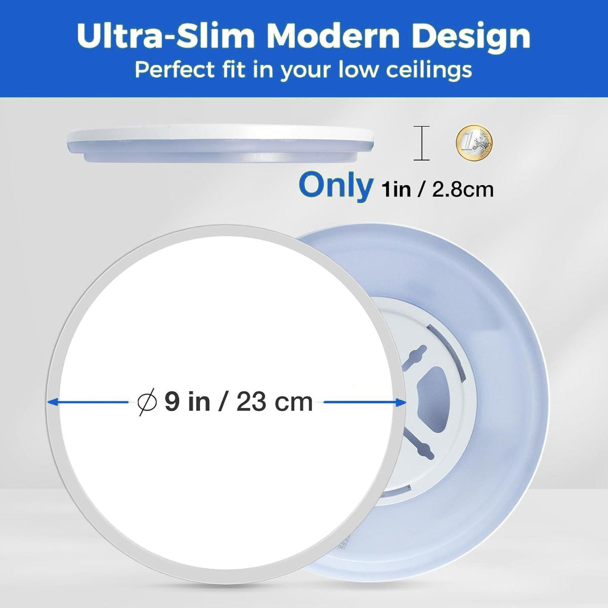 Motion Sensor Ceiling Light - LED Sensor Light Bathroom Kitchen Living Room Wall Lamp