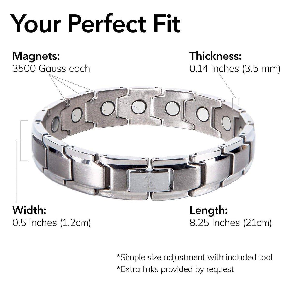 Arthritis Bracelet Mens - Magnetic Bracelet Therapy Weight Loss Pain Relief Bracelet
