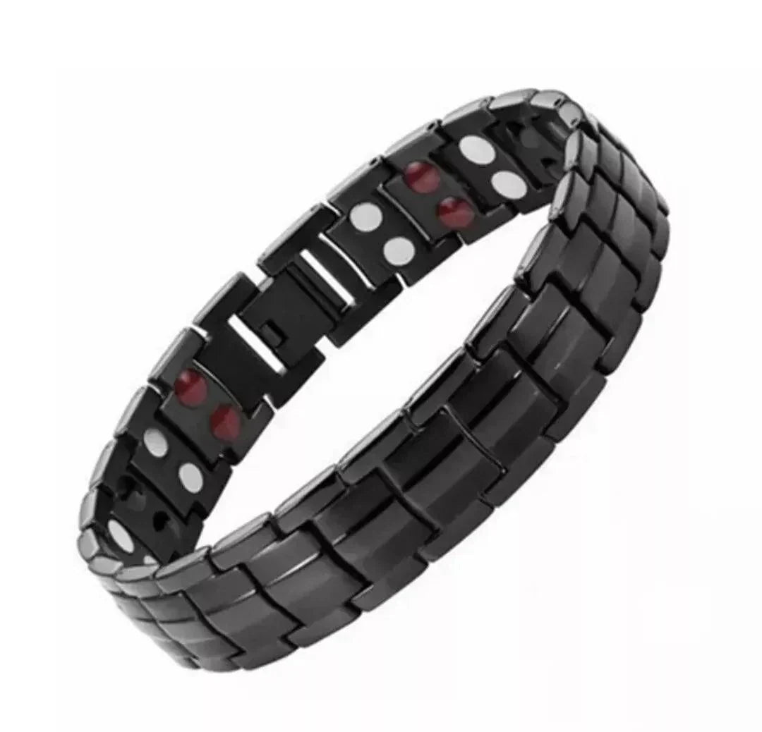 Magnetic Bracelet - Titanium Double Row Bio 4in1 Magnetic Bracelet | Arthritis Pain Relief