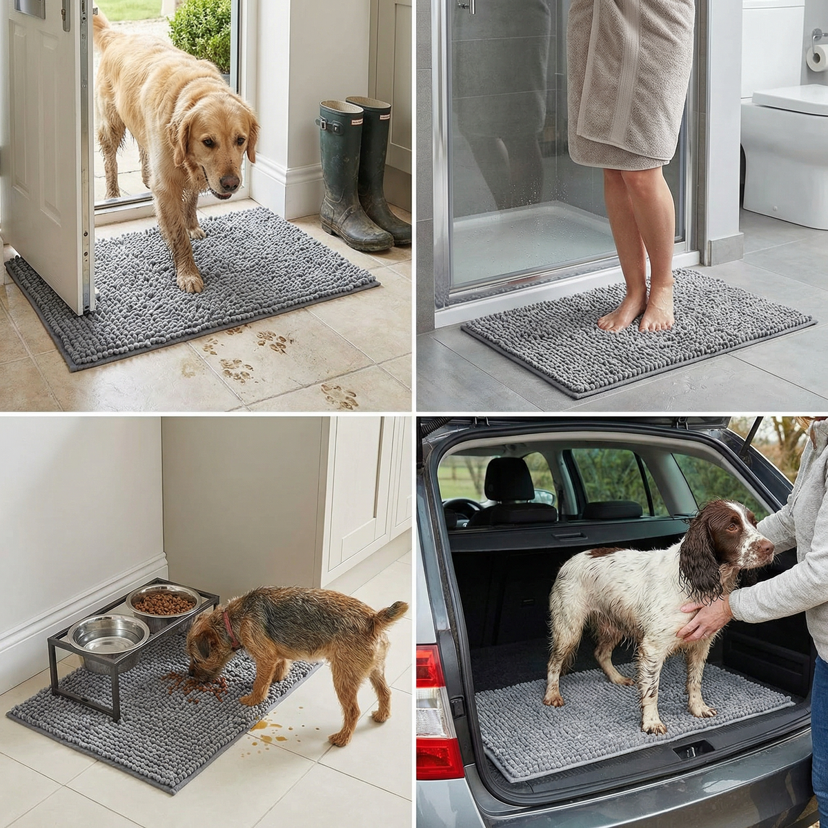 Dog Mud Mat – Super Absorbent, Non-Slip & Washable