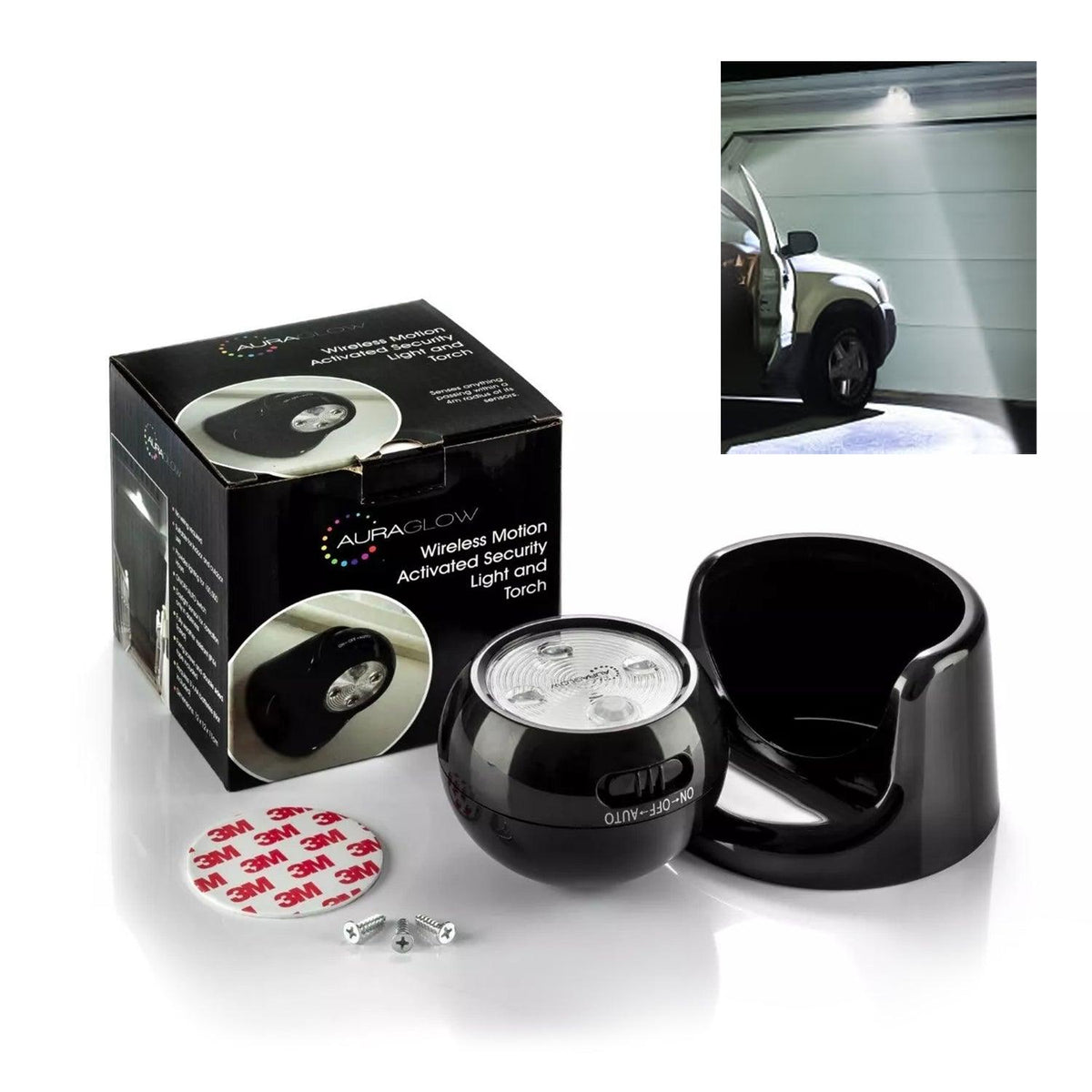 Motion Sensor Light - Battery Operated Motion Activated PIR Sensor Cordless Security Light