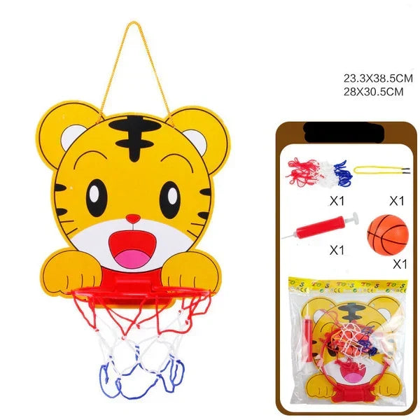 Cute animal basketball set for children