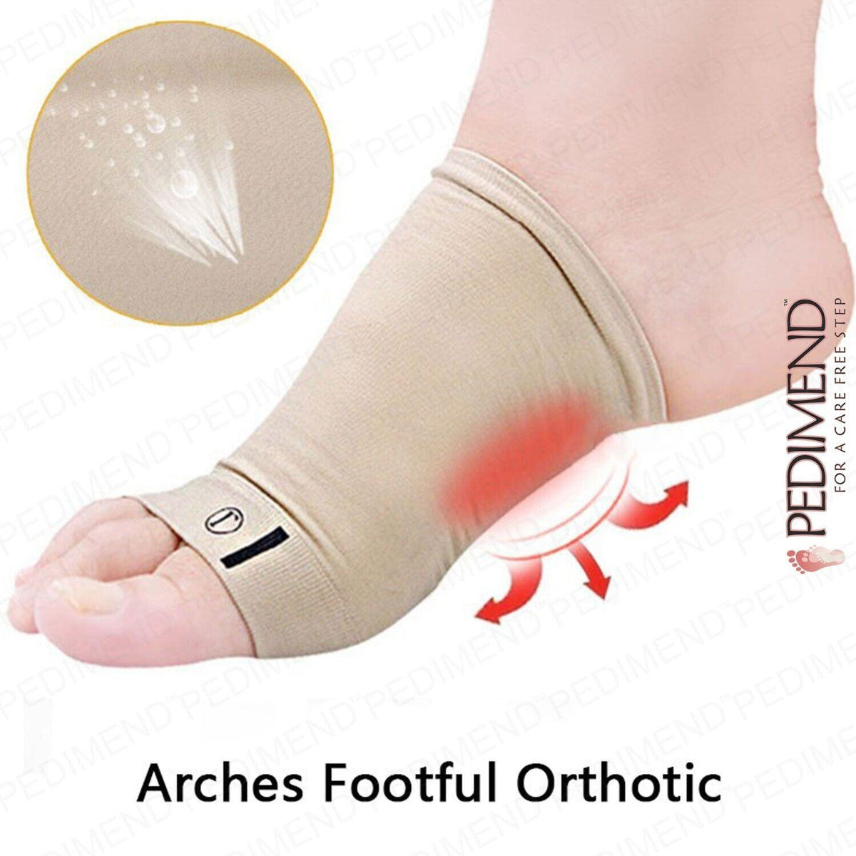 Best Arch Support Insoles for Flat Feet - Correction Sleeve with Soft Gel Pad Inside