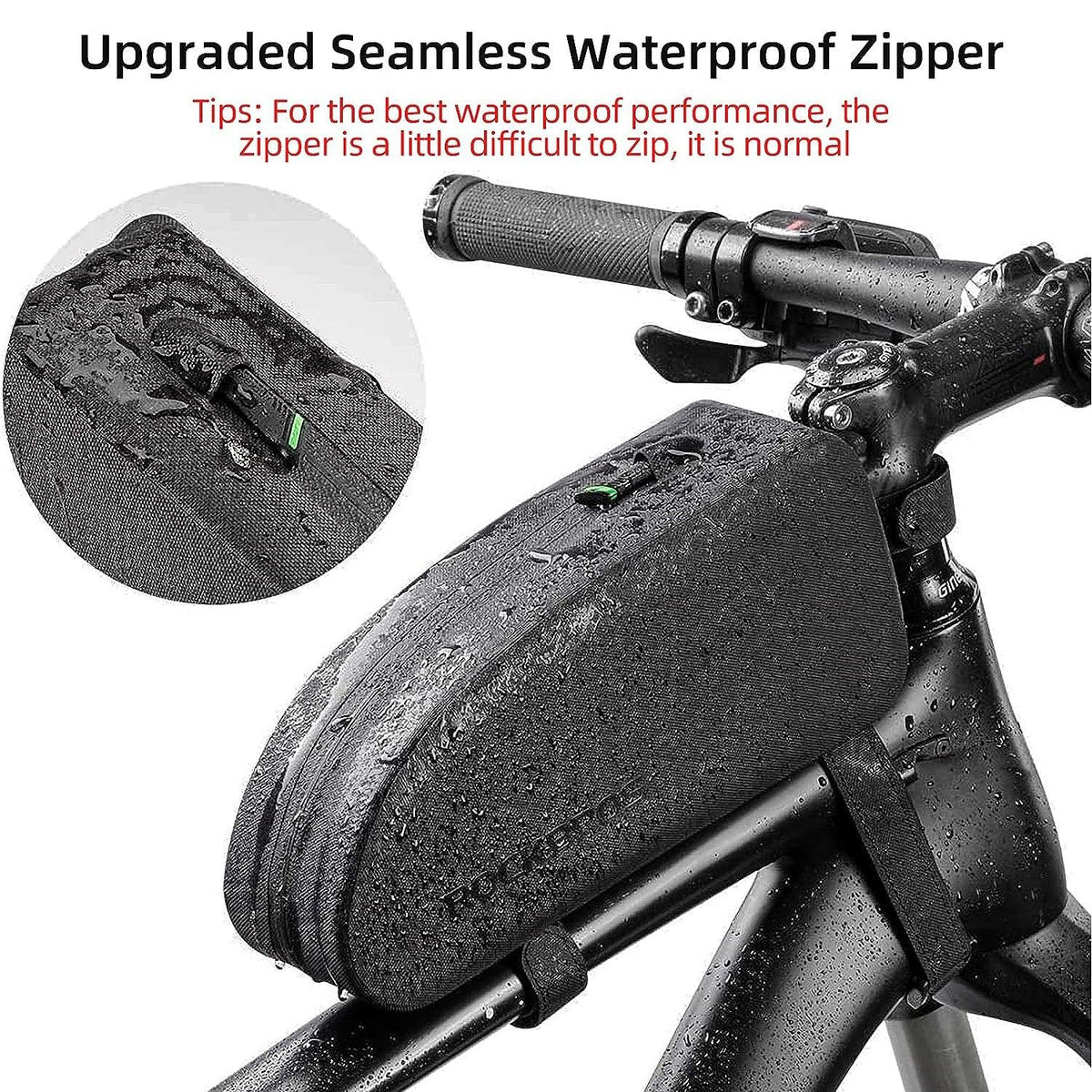 Bicycle Bags for Handlebars - Bicycle Frame Bag Cycling Top Tube Bag Waterproof Bike Bag