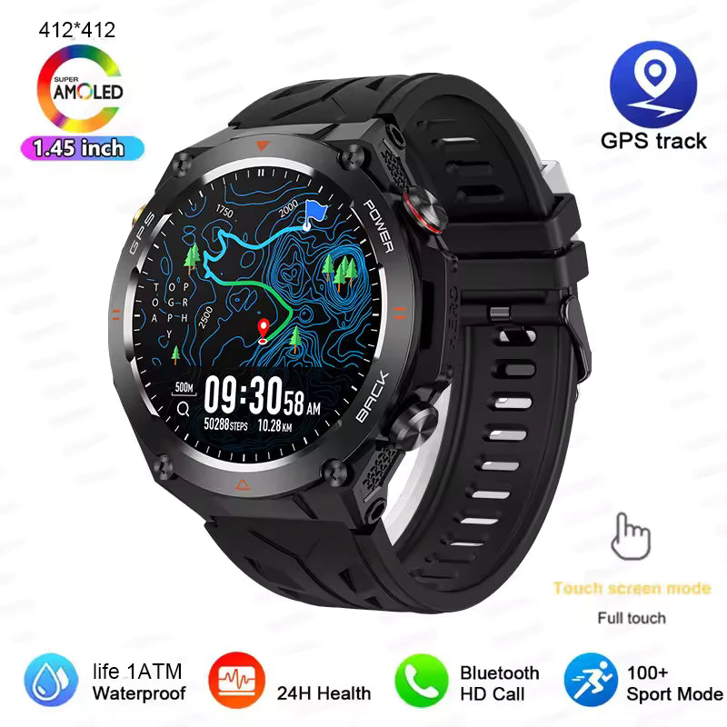 Smartwatch Airwatch Pro AI - Voice Assistant, Bluetooth Calling, GPS Fitness Tracker