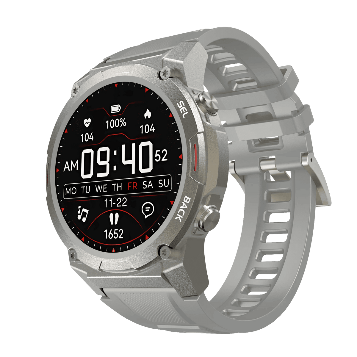 Airwatch Pro Ultra 2.0 Smartwatch – Rugged Fitness Tracker Watch | Waterproof, Heart Rate, GPS