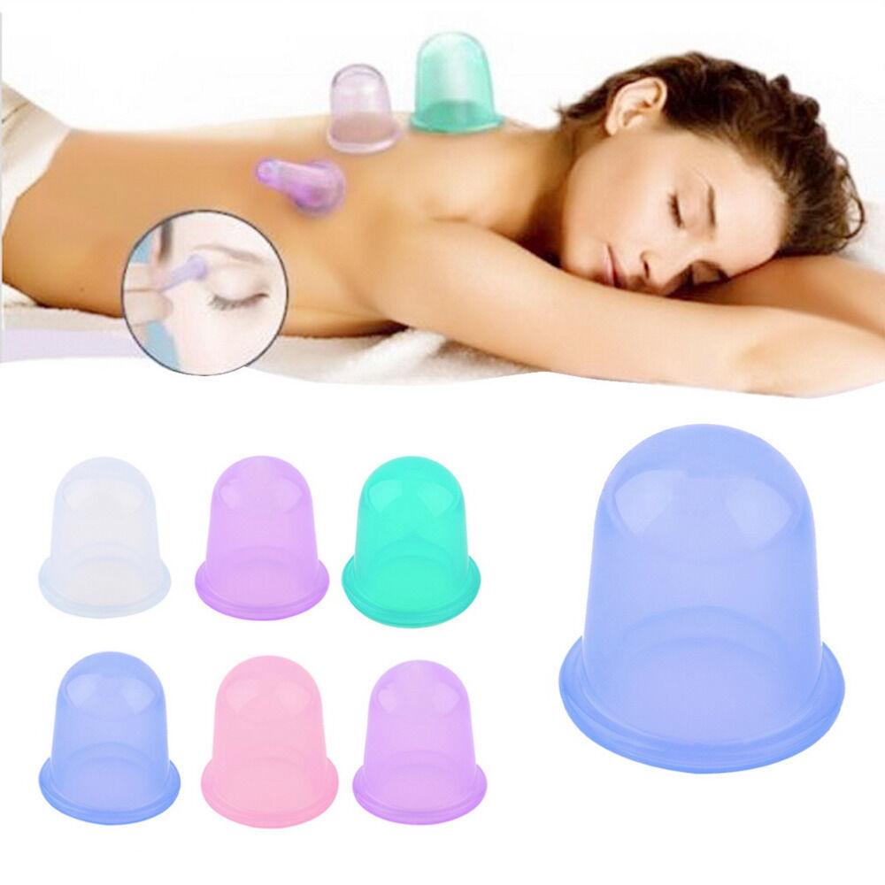 Silicone Cupping Set - Anti Cellulite Cup Massage Roller Vacuum Massage Cup Kit Body Cup Set