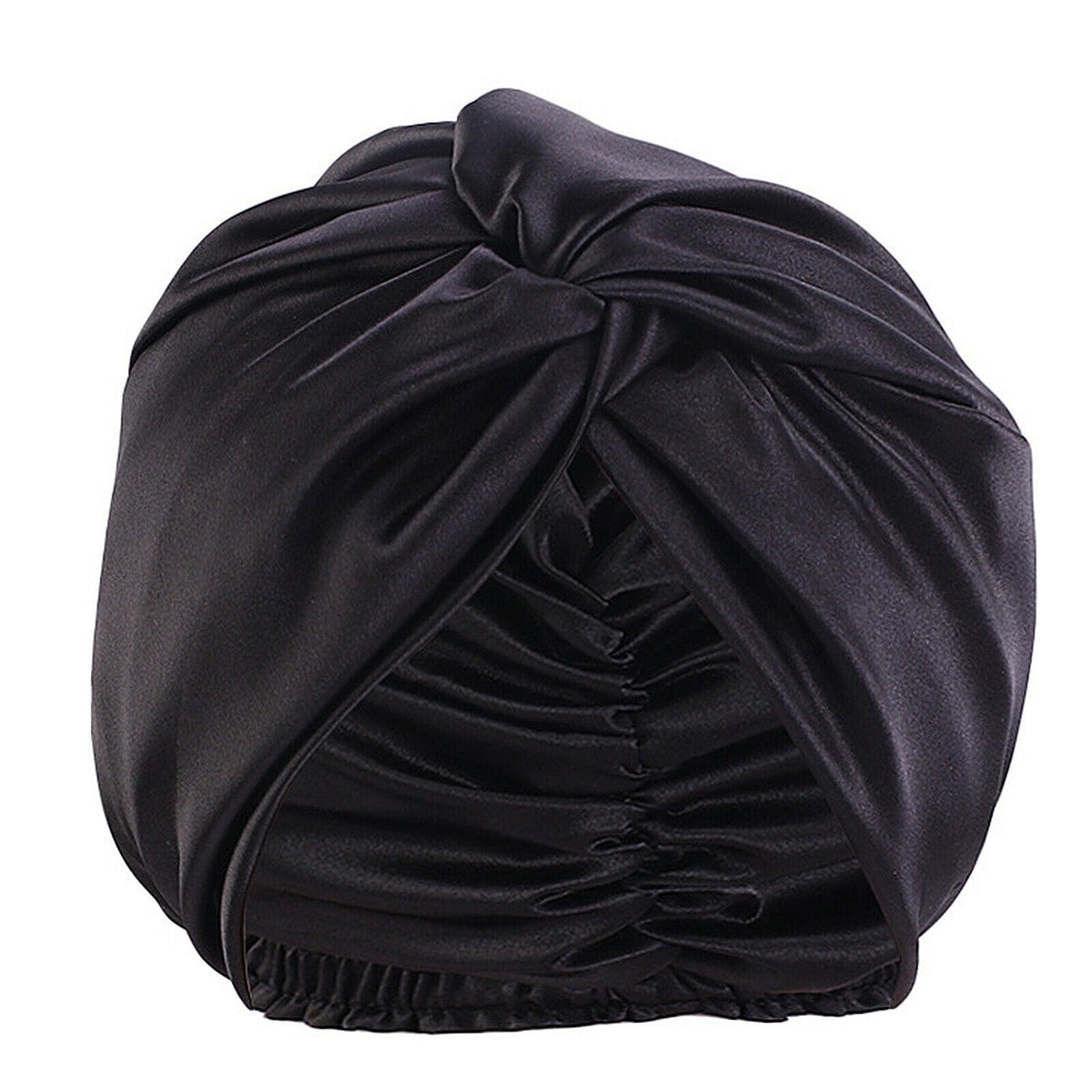 Silk Turban for Sleep - Bonnets For Women Twisted Sleeping Night Cap Pure Silk Hair Wrap Cap