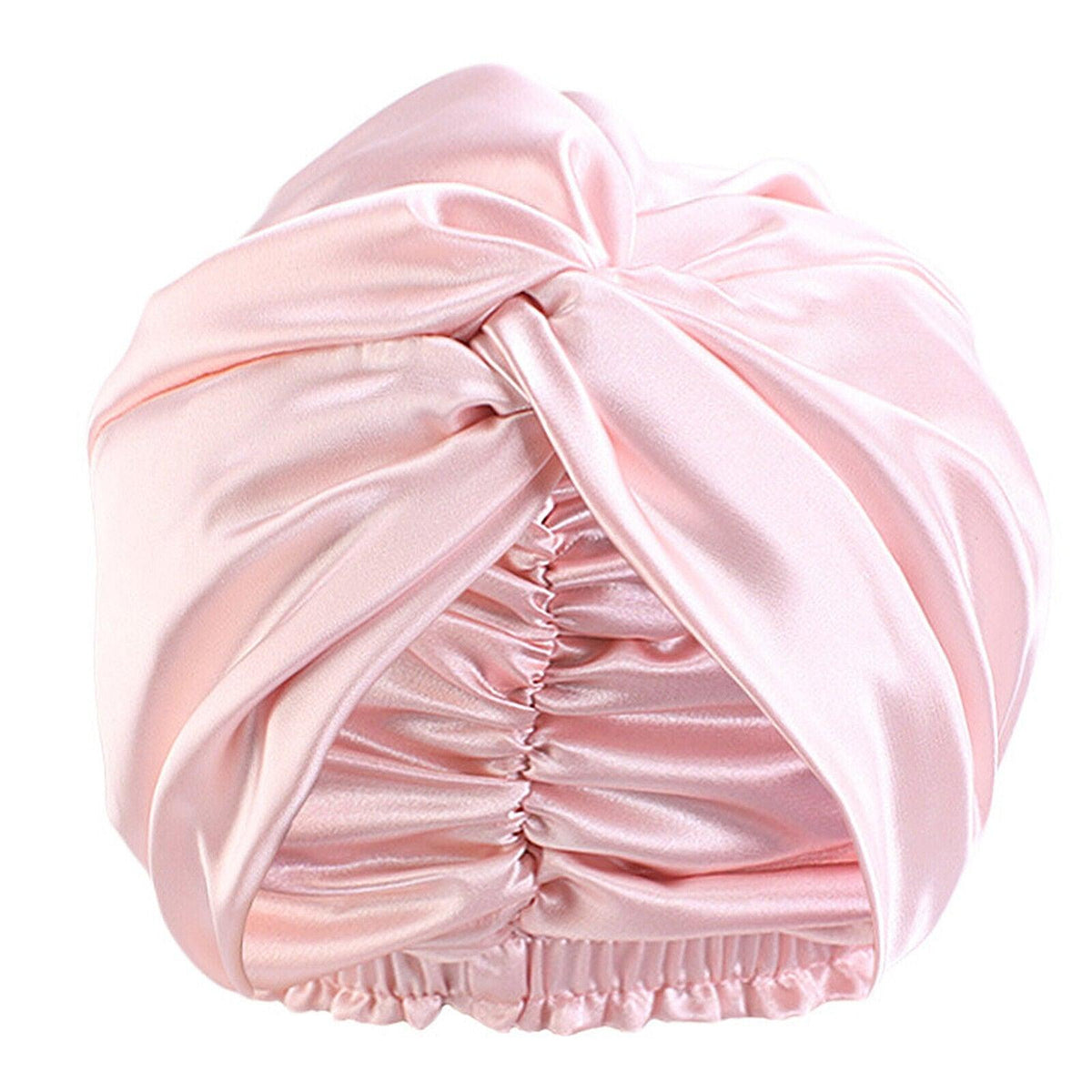 Silk Turban for Sleep - Bonnets For Women Twisted Sleeping Night Cap Pure Silk Hair Wrap Cap