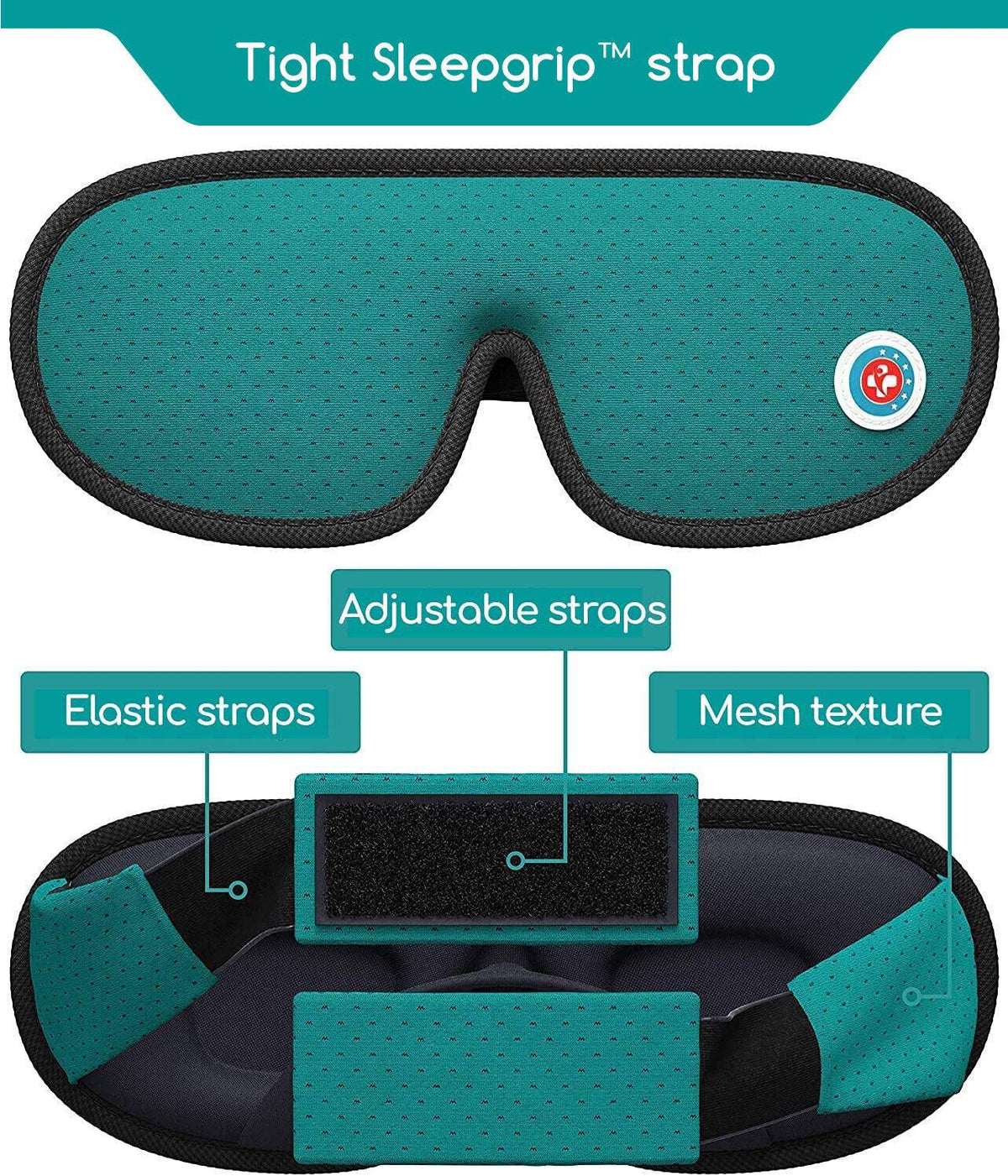 Sleeping Eye Mask - Medi Grade Sleeping Eye Mask Travel Kit 3D 100% Blackout, Ear Plugs, Clip, Bag