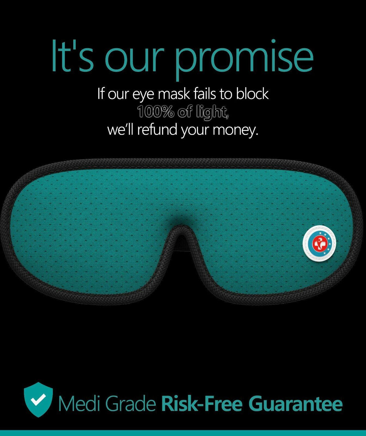 Sleeping Eye Mask - Medi Grade Sleeping Eye Mask Travel Kit 3D 100% Blackout, Ear Plugs, Clip, Bag
