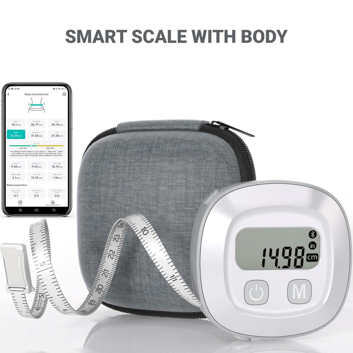 Body Measurements Tape - Body Tape Measure, Tool for Monitoring Body Fat, Measuring Tape for Body