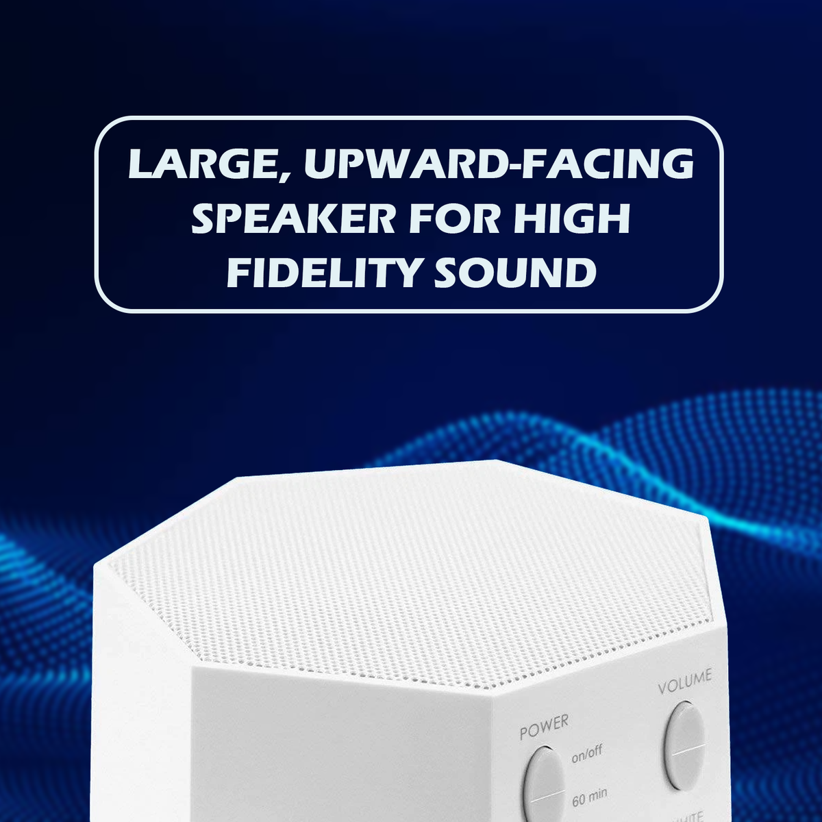 White Sound Machine – Portable Sleep Sound Device with 10 Soothing Sounds & Timer