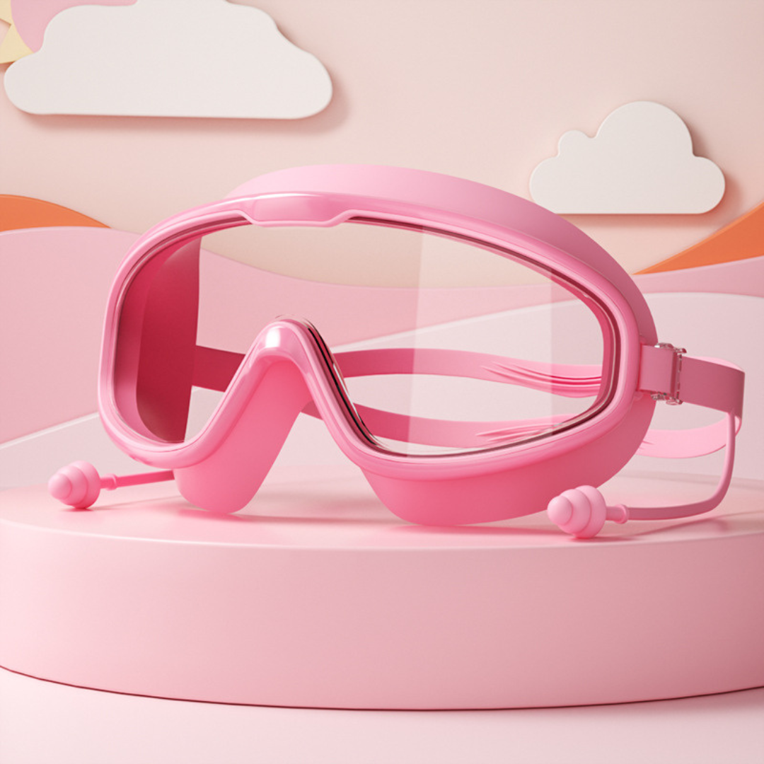 Kids Swimming goggles with large frames and anti-fog system