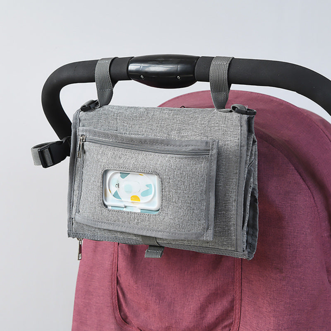 Compact Changing Mat with Pockets for On-the-Go