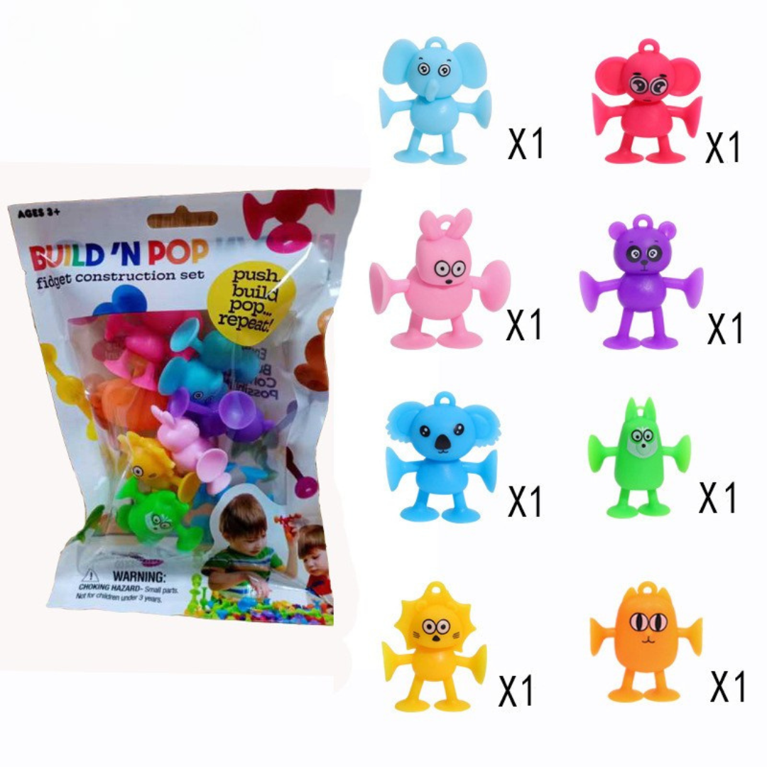 Educational suction cup letters and numbers toy