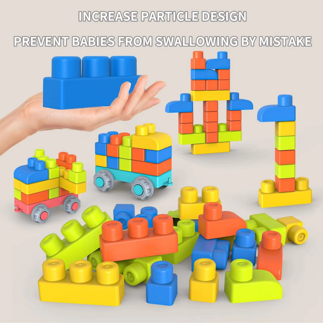 Children's Safe Rubber Building Blocks for Early Education