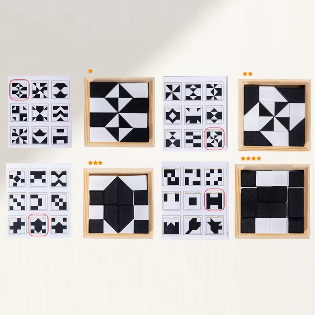 Dual Color Logic Puzzle Game in Pocket Size