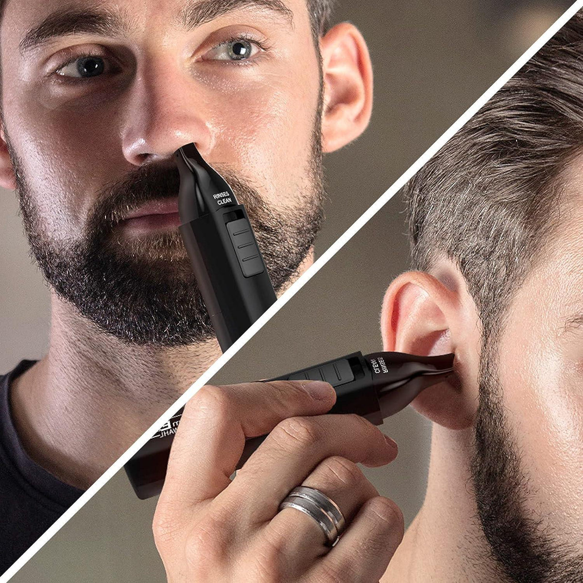 Nose Hair Clippers - Groomease Ear Nose Trimmer Cordless Eyebrow