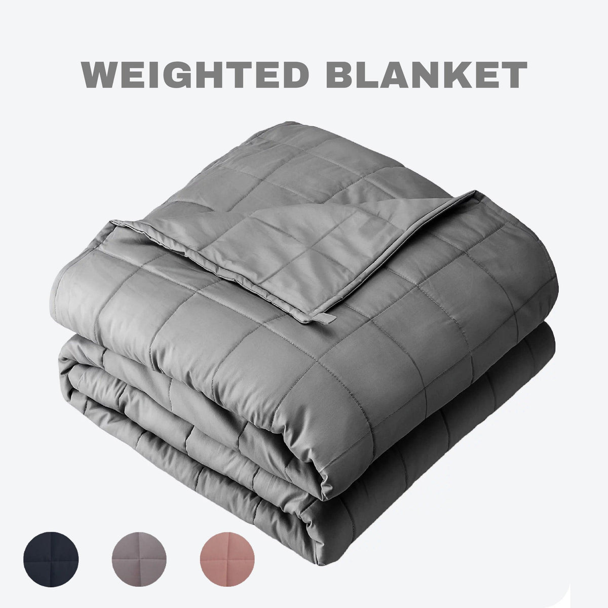Heavy Weighted Blanket UK - Brentfords Weighted Blanket Sensory Sleep Therapy Anxiety Kids/Adults Blush