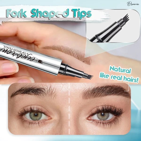 💥BUY 1 GET 1 FREE🎉High Quality 3D Waterproof Microblading Eyebrow Pen 4 Fork Tip Tattoo Pencil