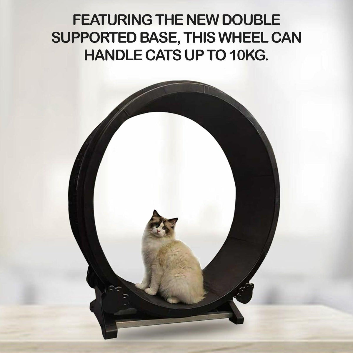 Cat Wheel Exercise -  7th Gen Cat Treadmill Cat Running Wheel Silent Movement Cat Toy
