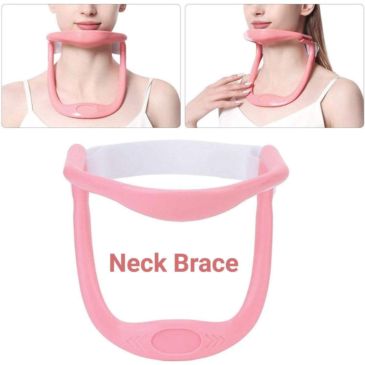 Neck Brace for Posture - Adjustable Neck Stretcher Neck Support for Cervical Pain Relief Neck Traction Device