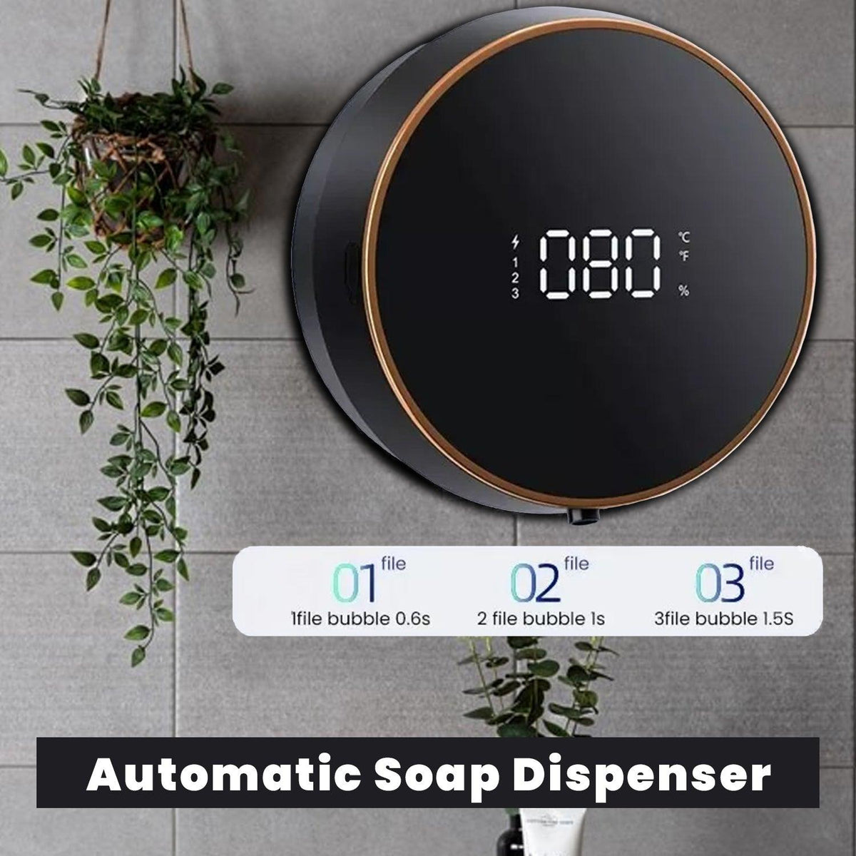 Automatic Soap Dispenser - USB Wall-mounted Touchless Liquid Foam Machine Infrared