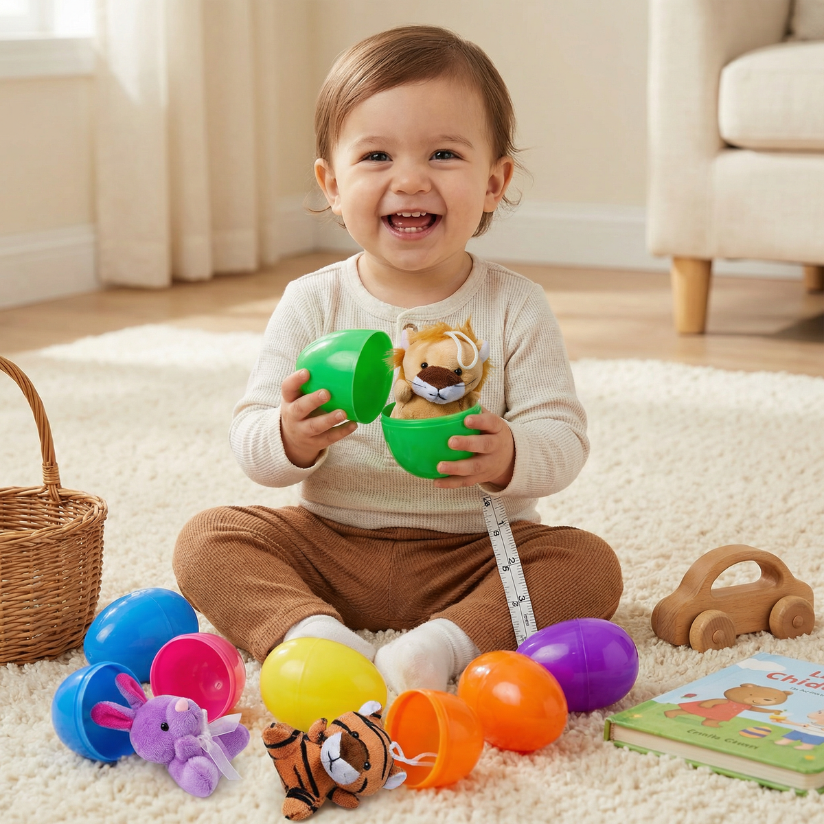 Easter Surprise Eggs with Plush Toys – Pre-Filled Easter Eggs for Kids