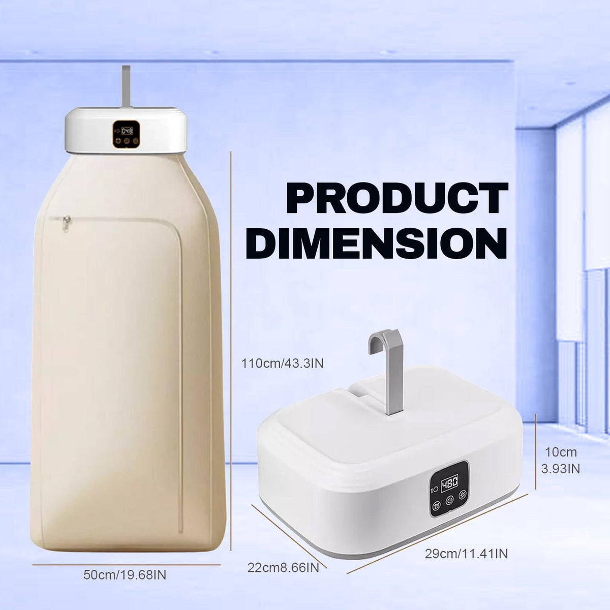 Electric Air Dryer - Portable Clothes Dryer Hot Quickly Drying Air Dry Machine Home