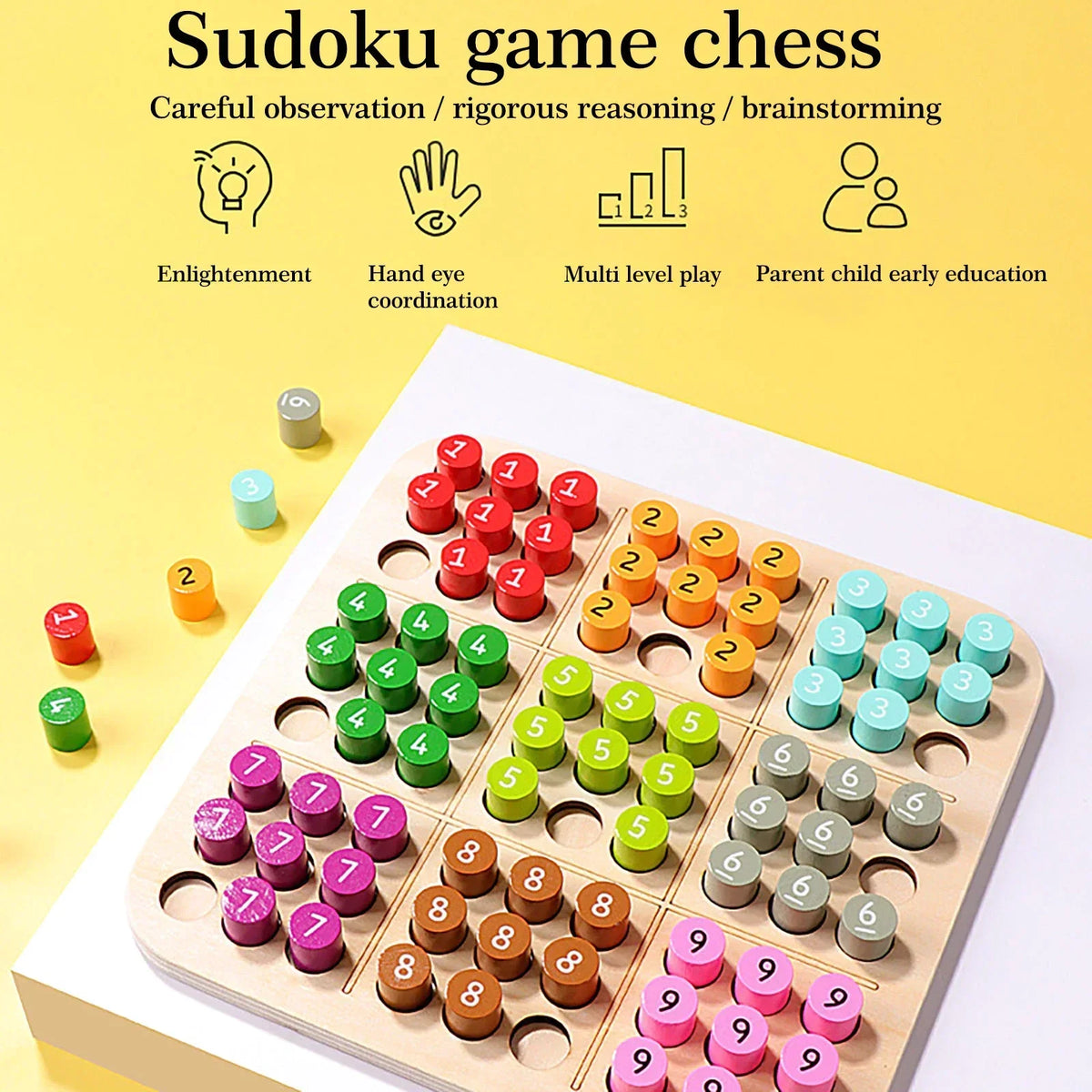 3D wooden sudoku - hours of fun and development