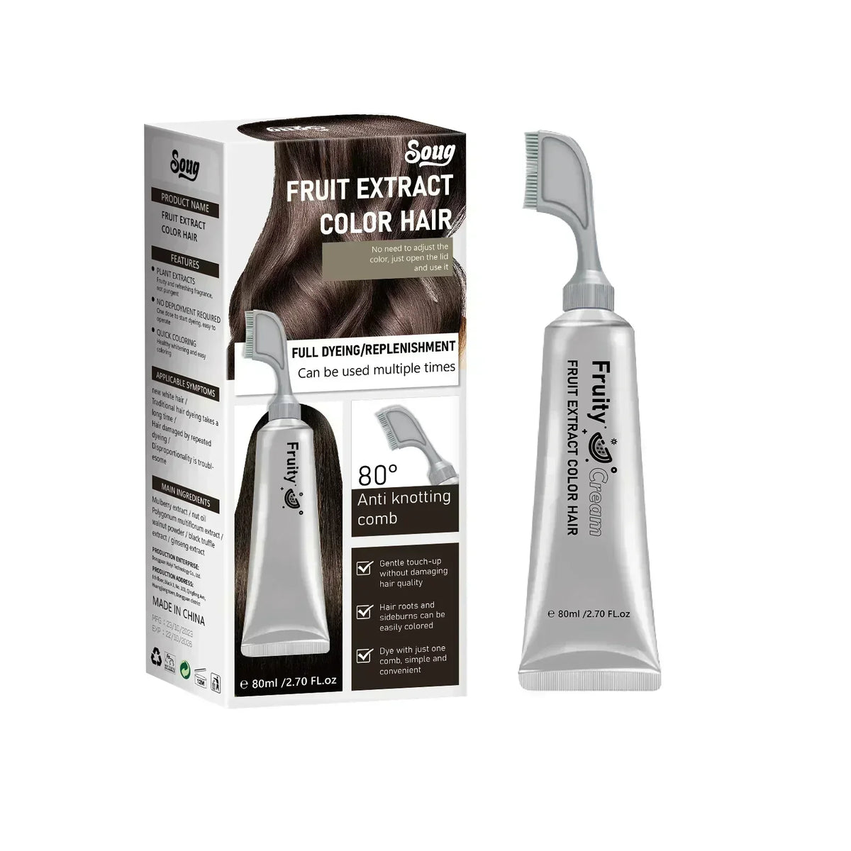 🔥Buy 2 Get 1 Free🔥Fruit Essence Hair Dyeing Comb