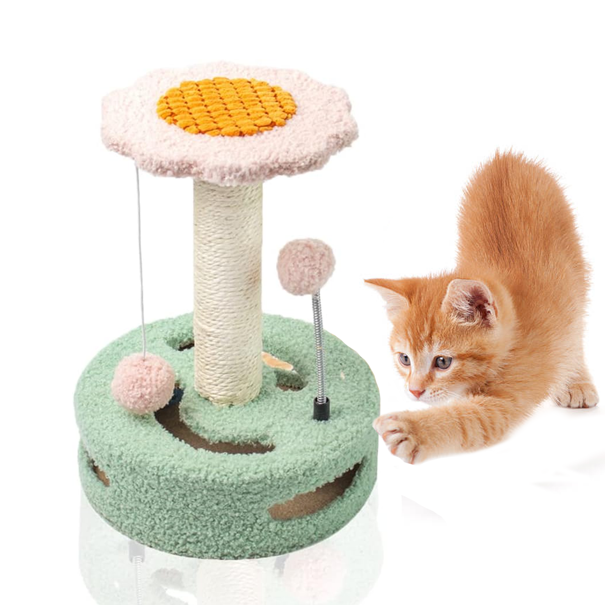 Large Cat Tree – Multi-Level Climbing Frame with Scratching Posts & Cozy Perches