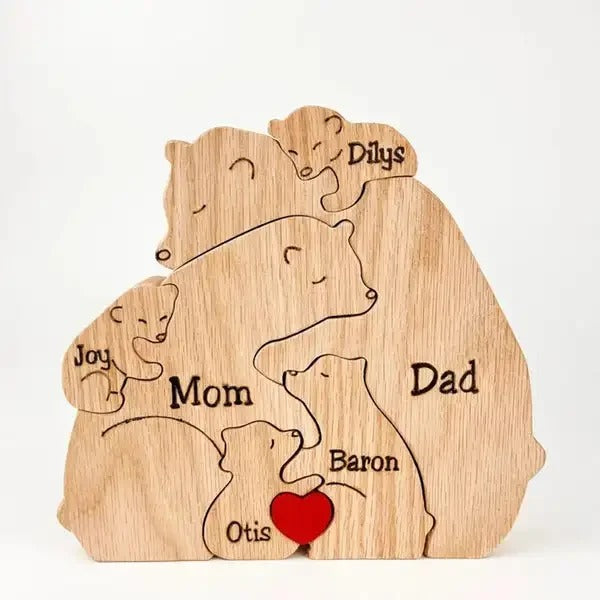 Handcrafted Personalised Bear Family