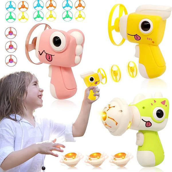 2in1 Dino Spinning Top and Frisbee Launcher Toy
