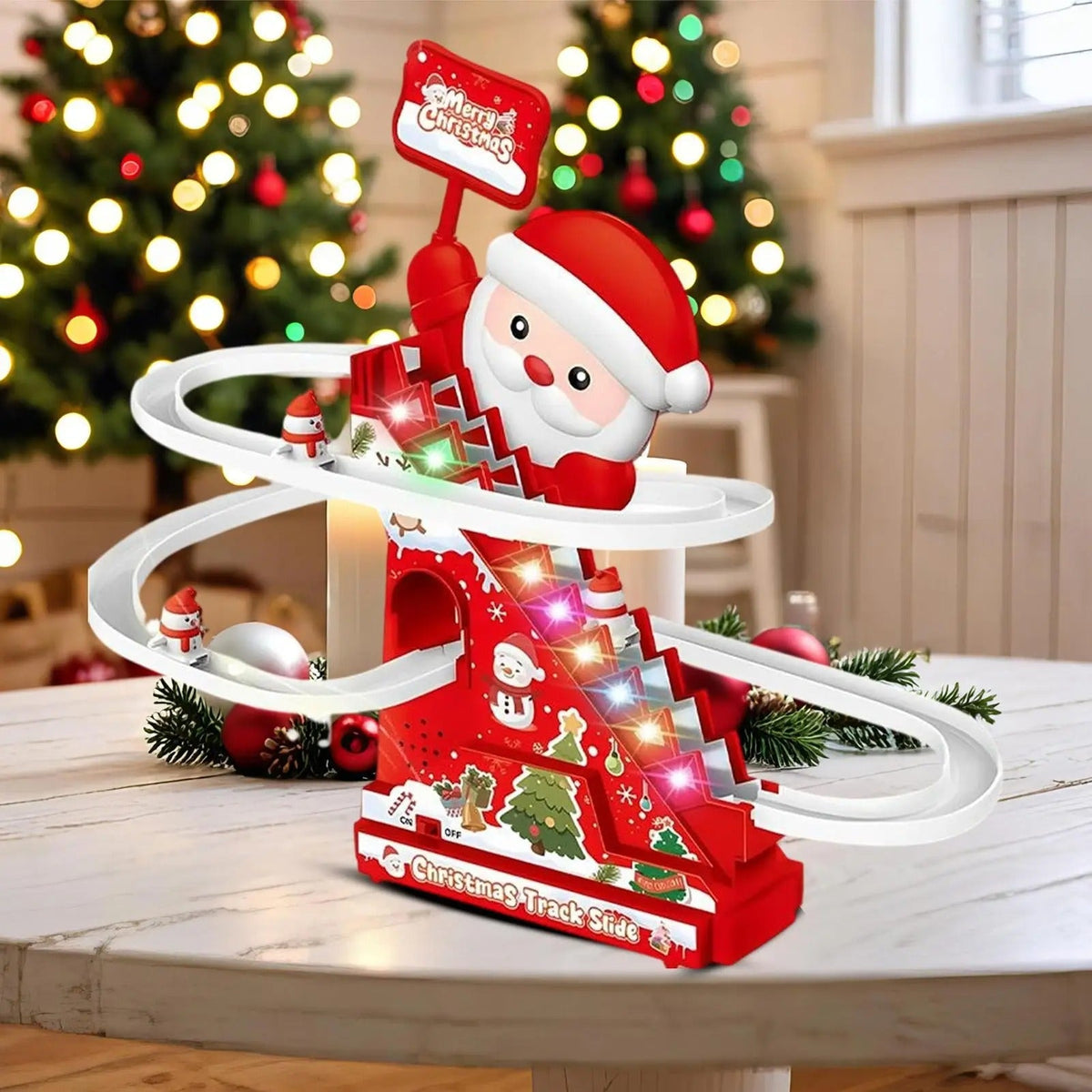 Christmas Santa Slide Roller Coaster Fun
