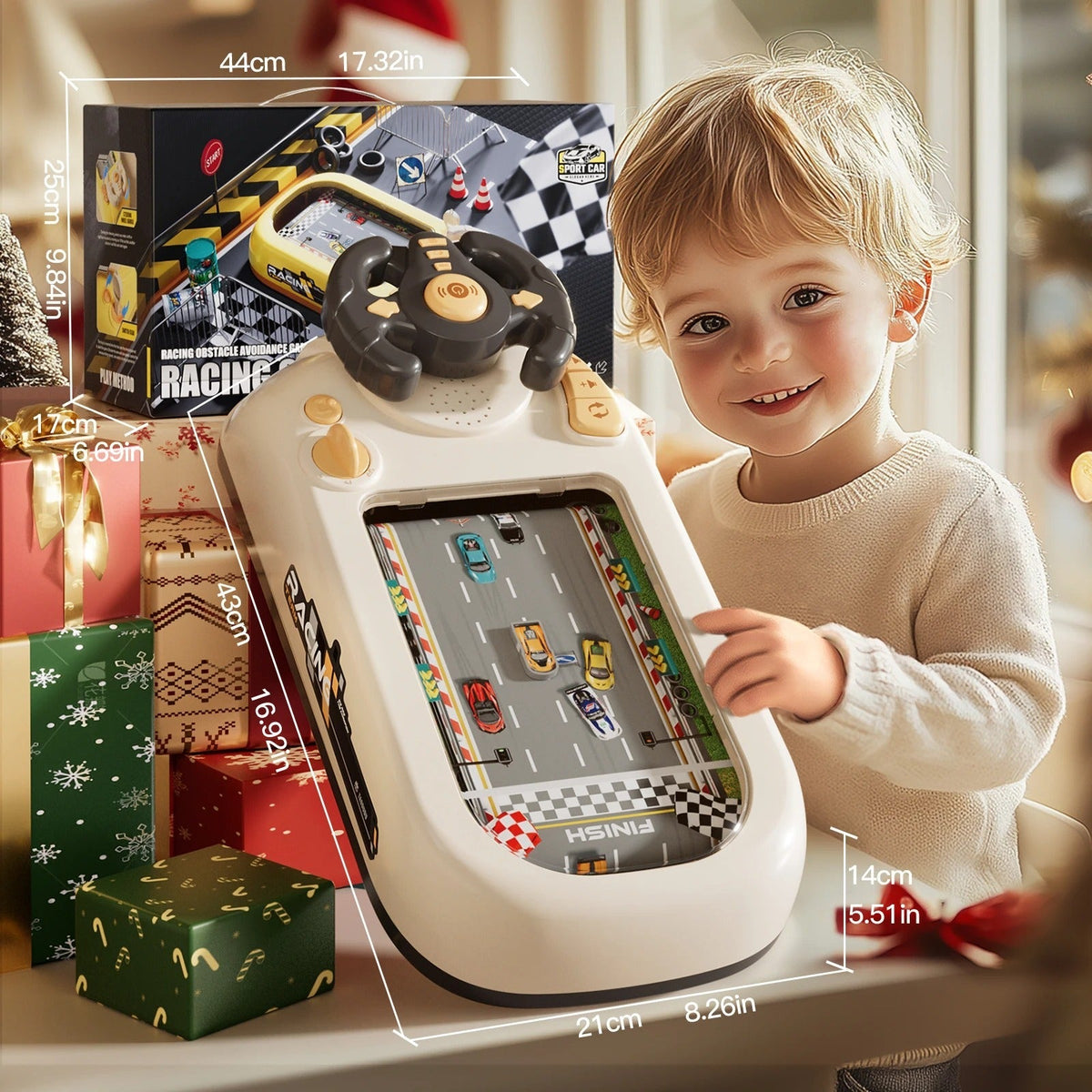Adventure racing game box for children
