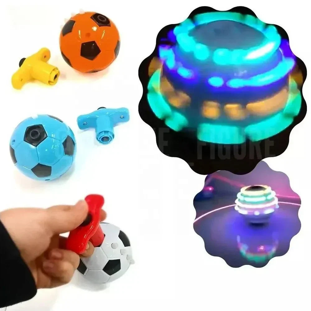 Luminous LED football spinning top Toy
