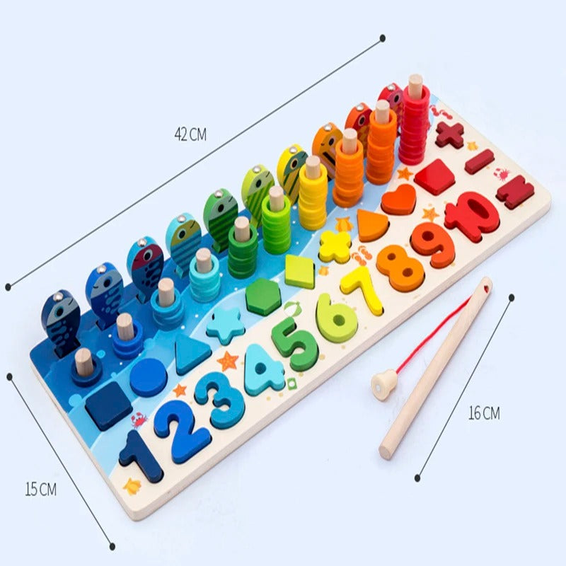 WoodenEdu | Cognitive Learning Toy - Montessori Wooden Board