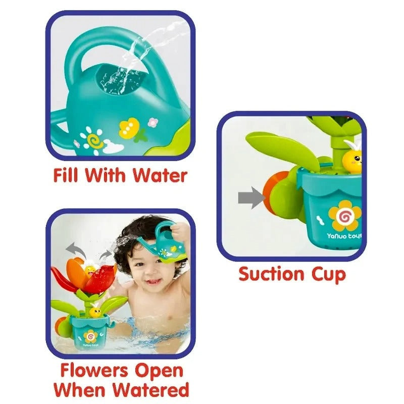 Flower Fun Bath Toy with Watering Can!