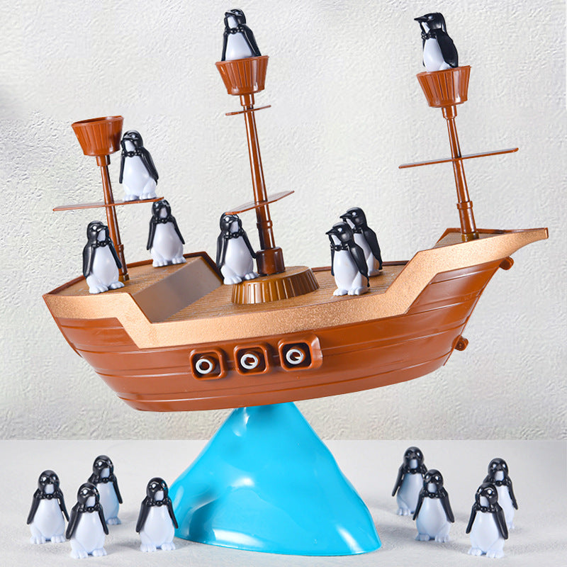 Penguin Pirate Ship Balance Game