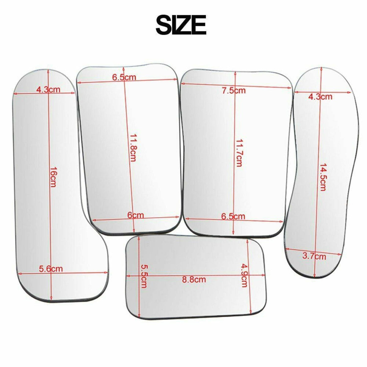 Dental Photography Mirrors - 5pcs Intra-Oral Mirror Dental Care Kits Oral Photographic Reflector Dental Orthodontic Intraoral Photographic