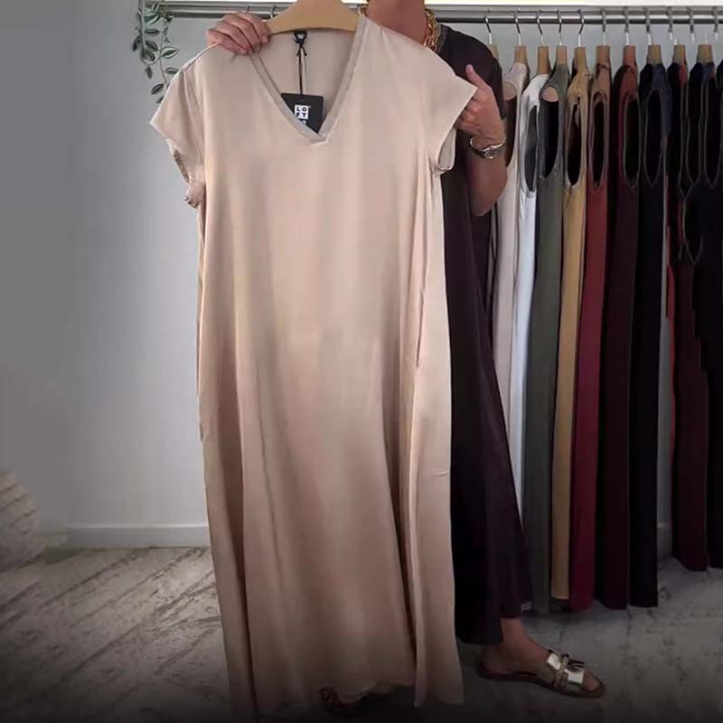 👗Women's Elegant Sleeveless Soft Stain Dress