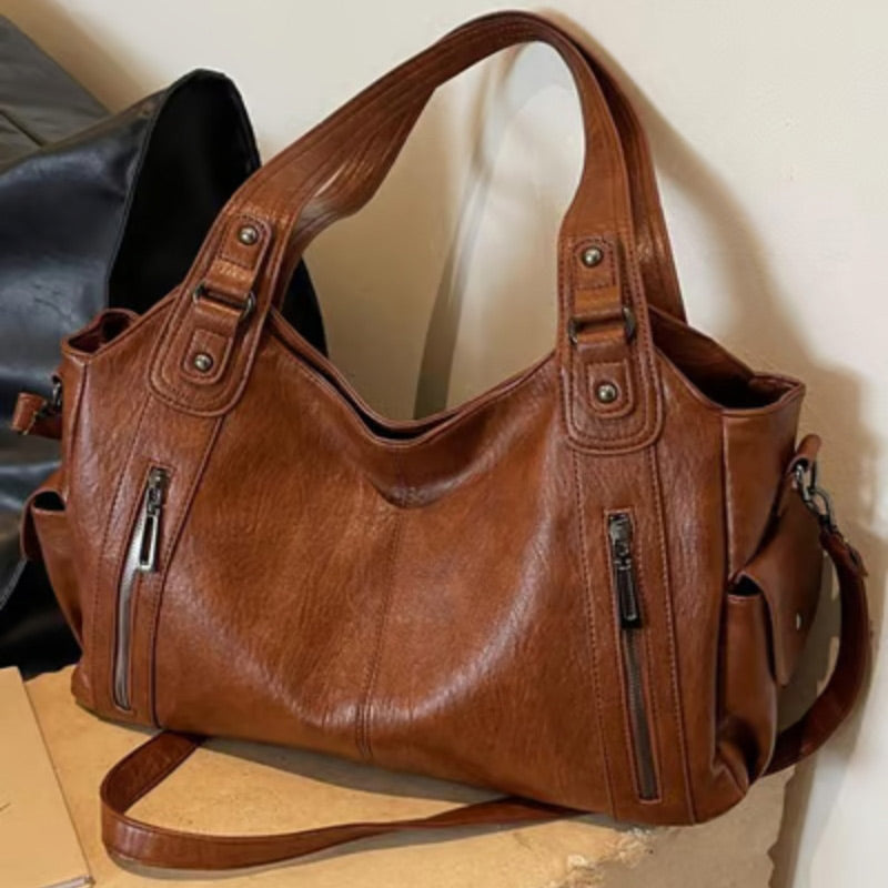 Punk Style Studded Embellished Tote Bag