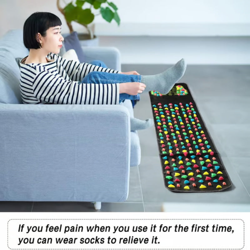 Comfortable Acupressure Foot Massage Mat for Relaxation