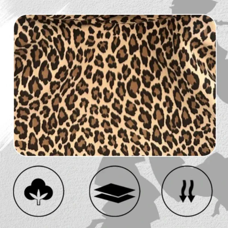 🔥HOT SALE 50% OFF🔥 Stylish Leopard Print Top & Pants Set