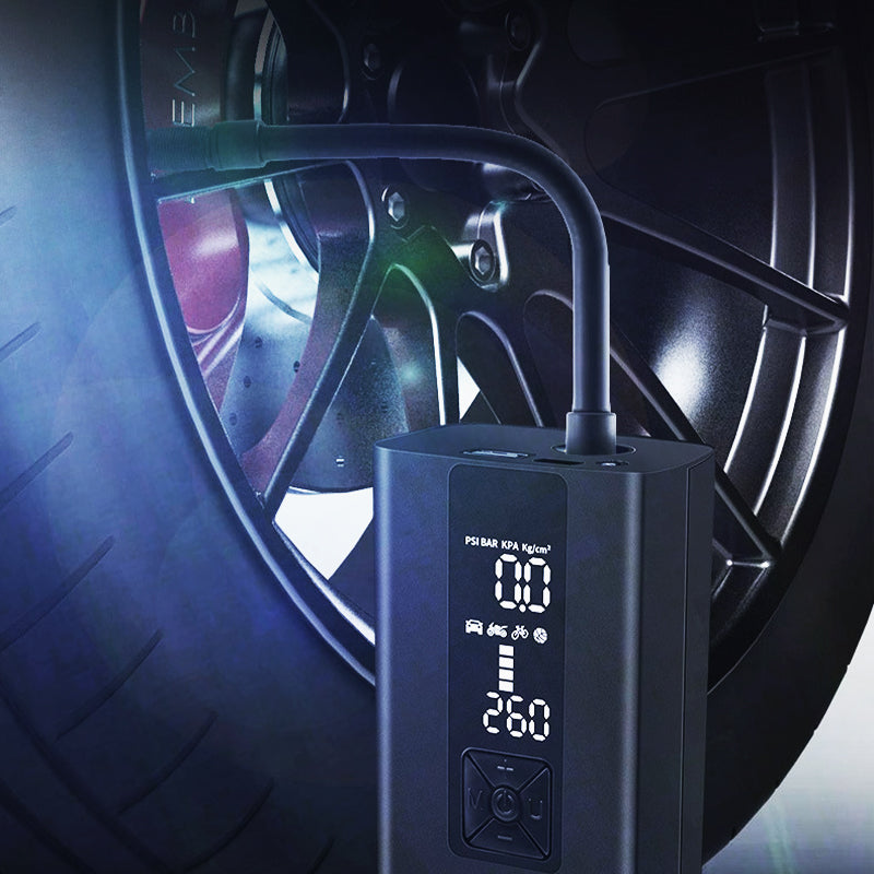 ✨Essential For a Car 🚗Tire Inflator Portable Air Compressor For Car, Motorcycle, Ball
