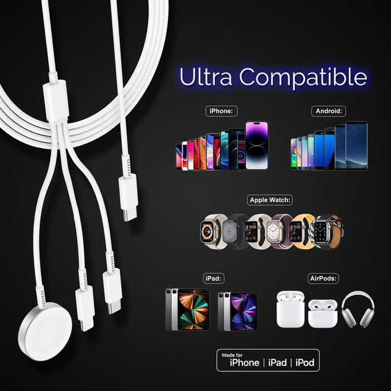 3-in-1 USB-C Charging Cable