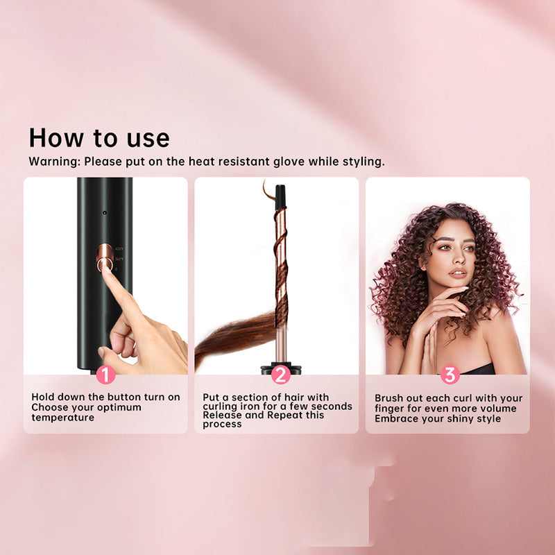 🔥💇 [Curl Sculptor] 3/8-Inch Wool Curl Ultra Fine Curler - Unlock your unique hairstyle! ✨