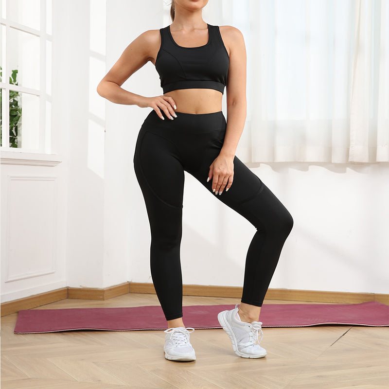 Women’s High Support Sports Bra & Butt Lifting Leggings  2-Piece Set
